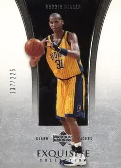 2004-05 Upper Deck Exquisite Collection #14 - Reggie Miller - Indiana Pacers