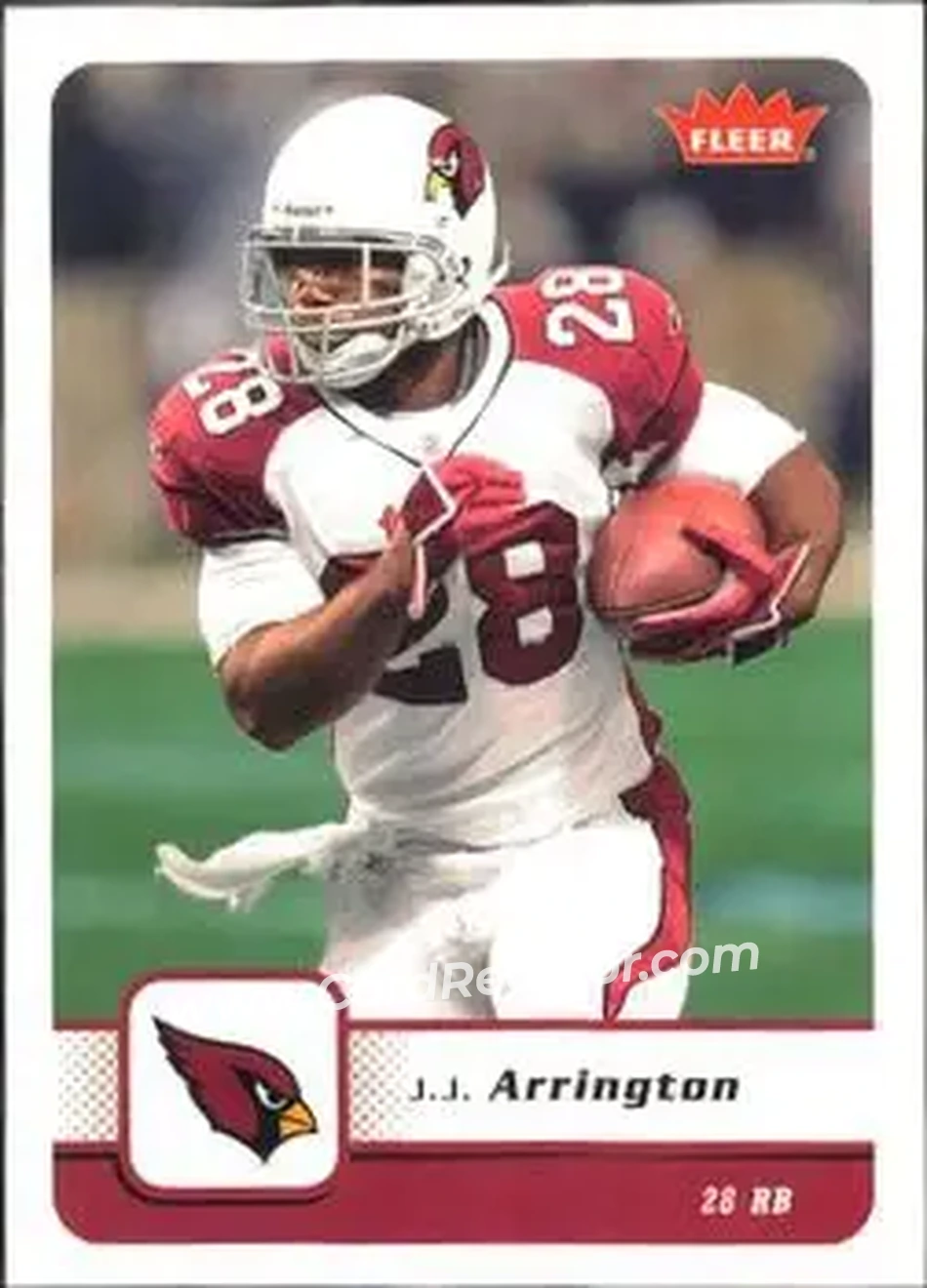 2006 Fleer #3 - J.J. Arrington - Arizona Cardinals - Front