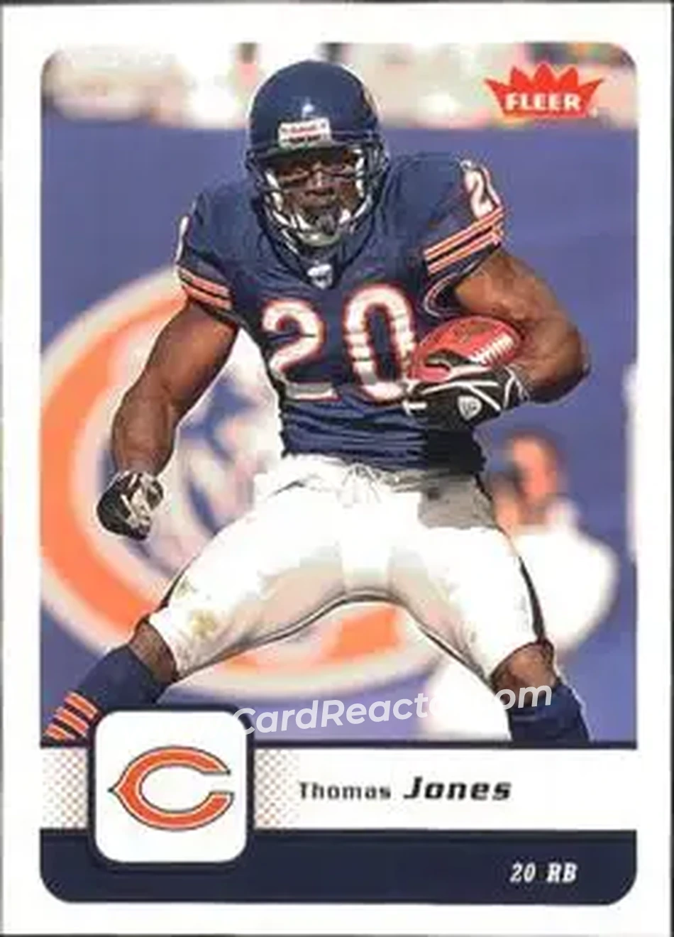 2006 Fleer #18 - Thomas Jones - Chicago Bears - Front