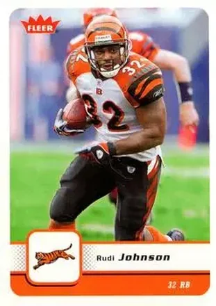 2006 Fleer #21 - Rudi Johnson - Cincinnati Bengals