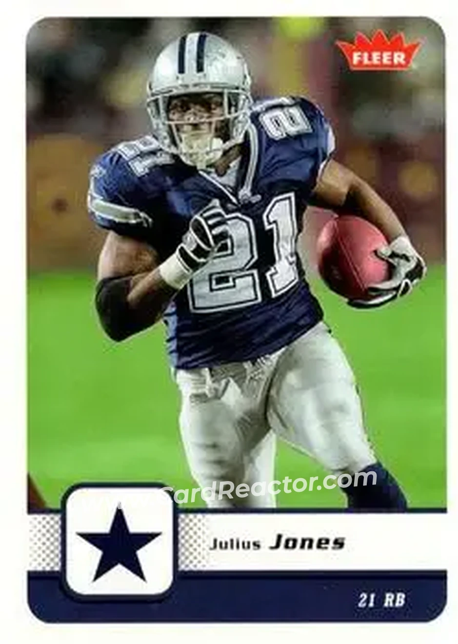 2006 Fleer #25 - Julius Jones - Dallas Cowboys - Front