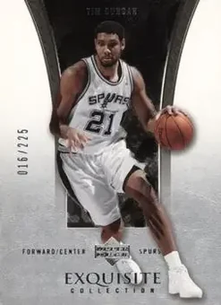2004-05 Upper Deck Exquisite Collection #35 - Tim Duncan - San Antonio Spurs