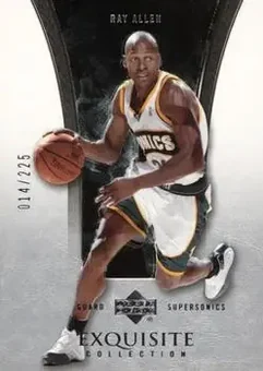 2004-05 Upper Deck Exquisite Collection #37 - Ray Allen - Seattle SuperSonics