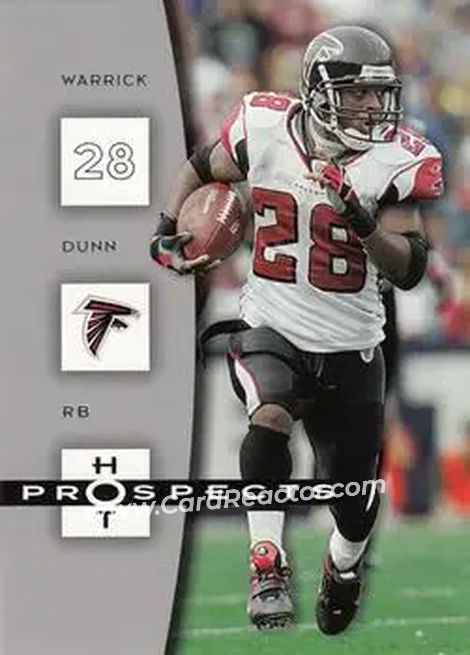2006 Fleer Hot Prospects #5 - Warrick Dunn - Atlanta Falcons - Front
