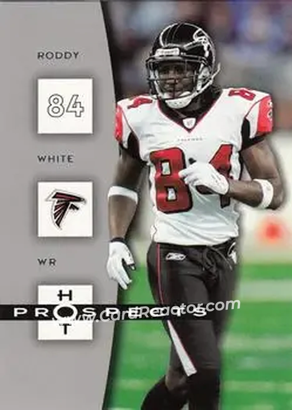 2006 Fleer Hot Prospects #6 - Roddy White - Atlanta Falcons - Front