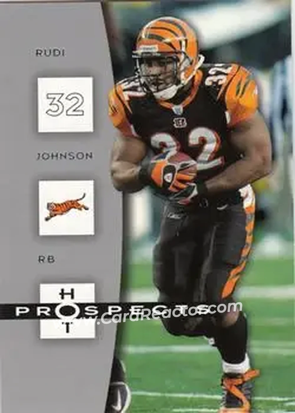 2006 Fleer Hot Prospects #21 - Rudi Johnson - Cincinnati Bengals - Front