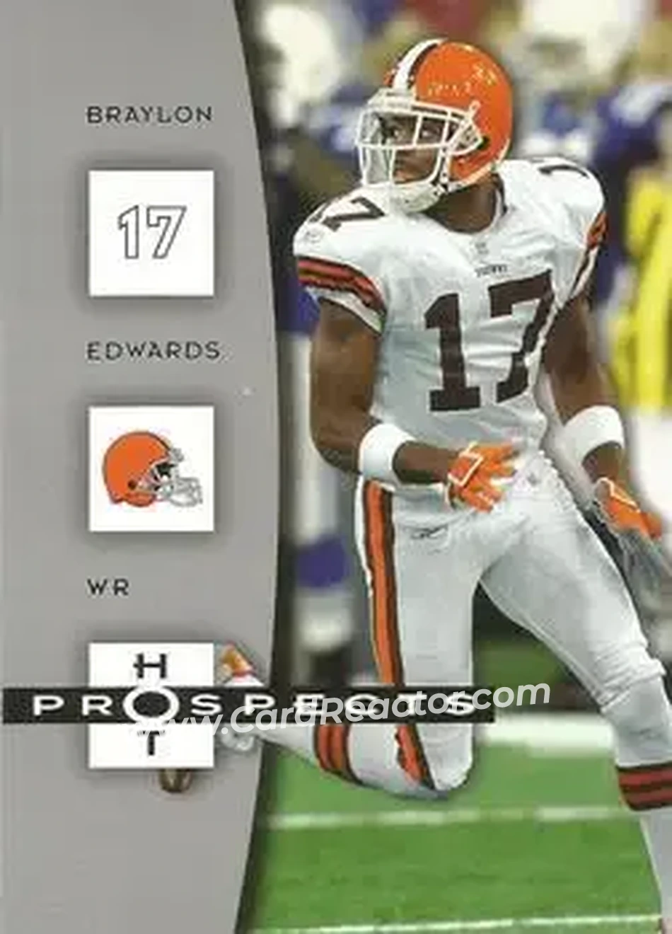 2006 Fleer Hot Prospects #23 - Braylon Edwards - Cleveland Browns - Front