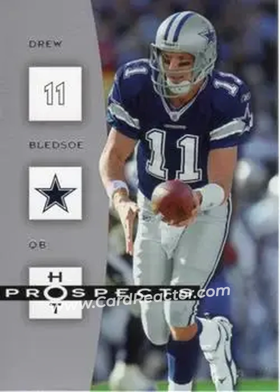 2006 Fleer Hot Prospects #28 - Drew Bledsoe - Dallas Cowboys - Front