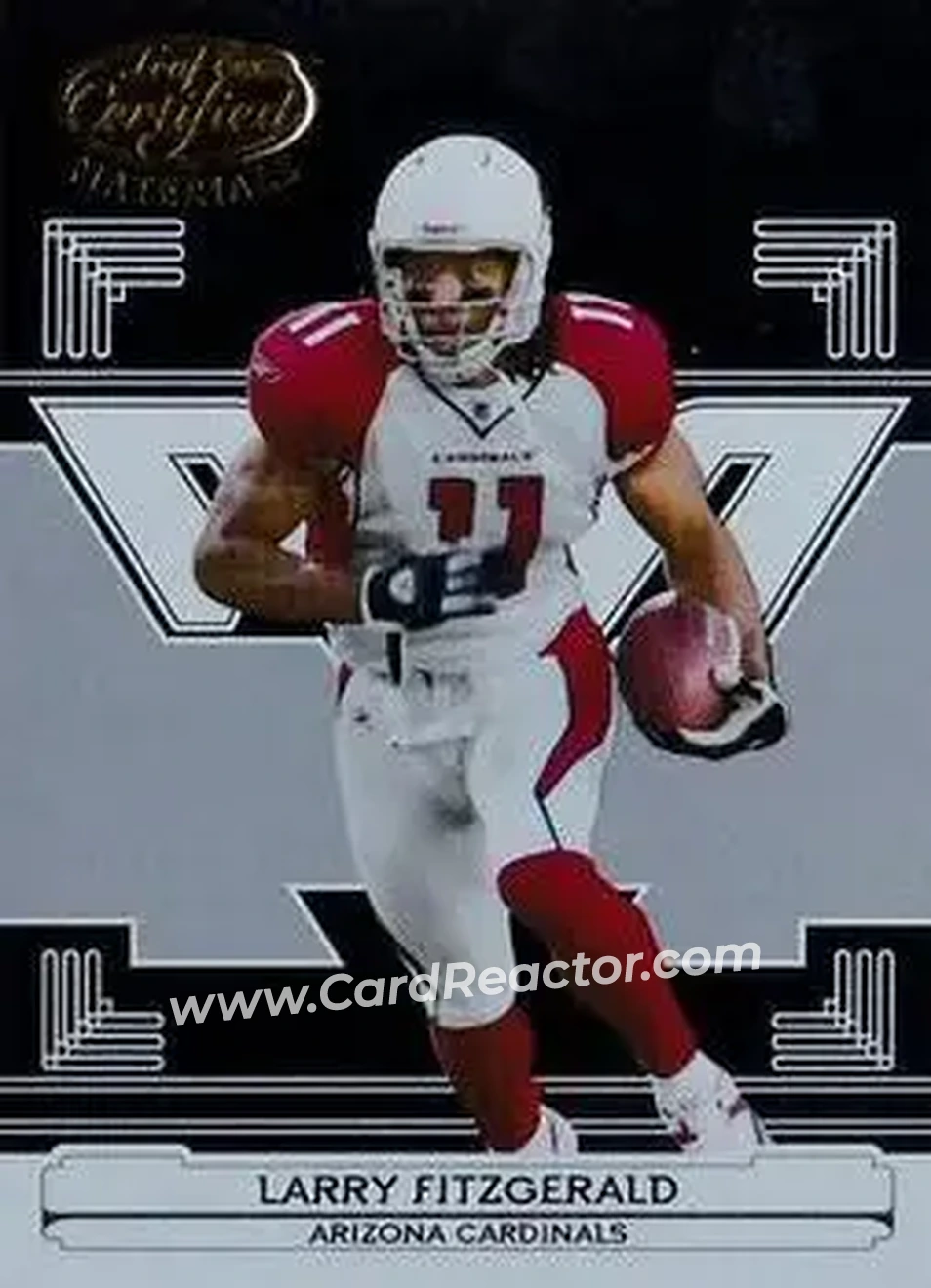 2006 Leaf Certified Materials #4 - Larry Fitzgerald - Arizona Cardinals - Front 2006 Leaf Certified Materials #4 - Larry Fitzgerald - Arizona Cardinals - Front