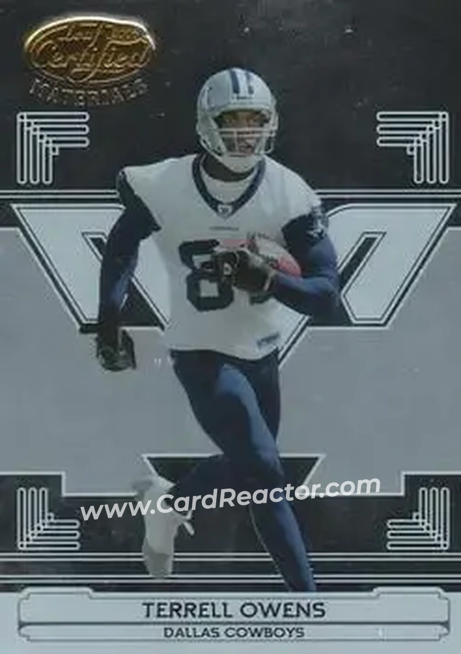 2006 Leaf Certified Materials #40 - Terrell Owens - Dallas Cowboys - Front 2006 Leaf Certified Materials #40 - Terrell Owens - Dallas Cowboys - Front