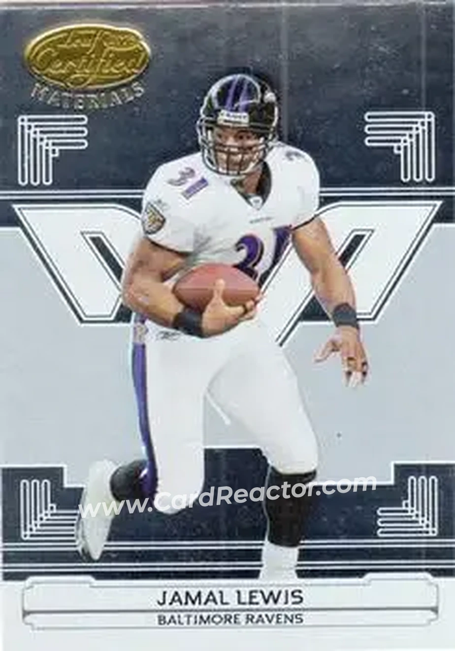 2006 Leaf Certified Materials #11 - Jamal Lewis - Baltimore Ravens - Front