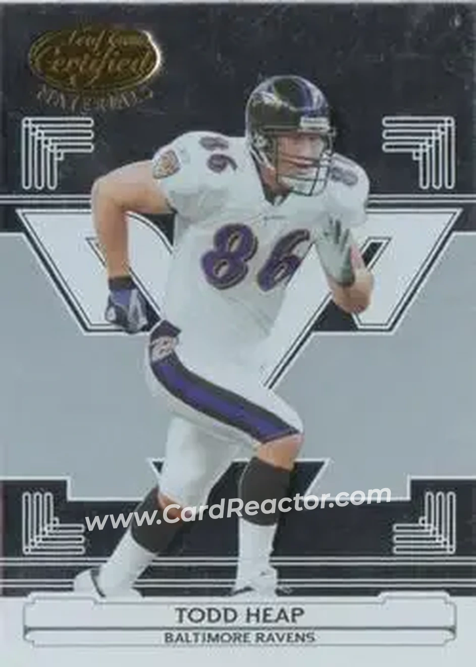 2006 Leaf Certified Materials #13 - Todd Heap - Baltimore Ravens - Front
