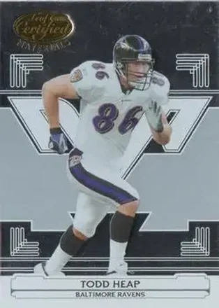 2006 Leaf Certified Materials #13 - Todd Heap - Baltimore Ravens