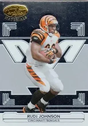 2006 Leaf Certified Materials #32 - Rudi Johnson - Cincinnati Bengals