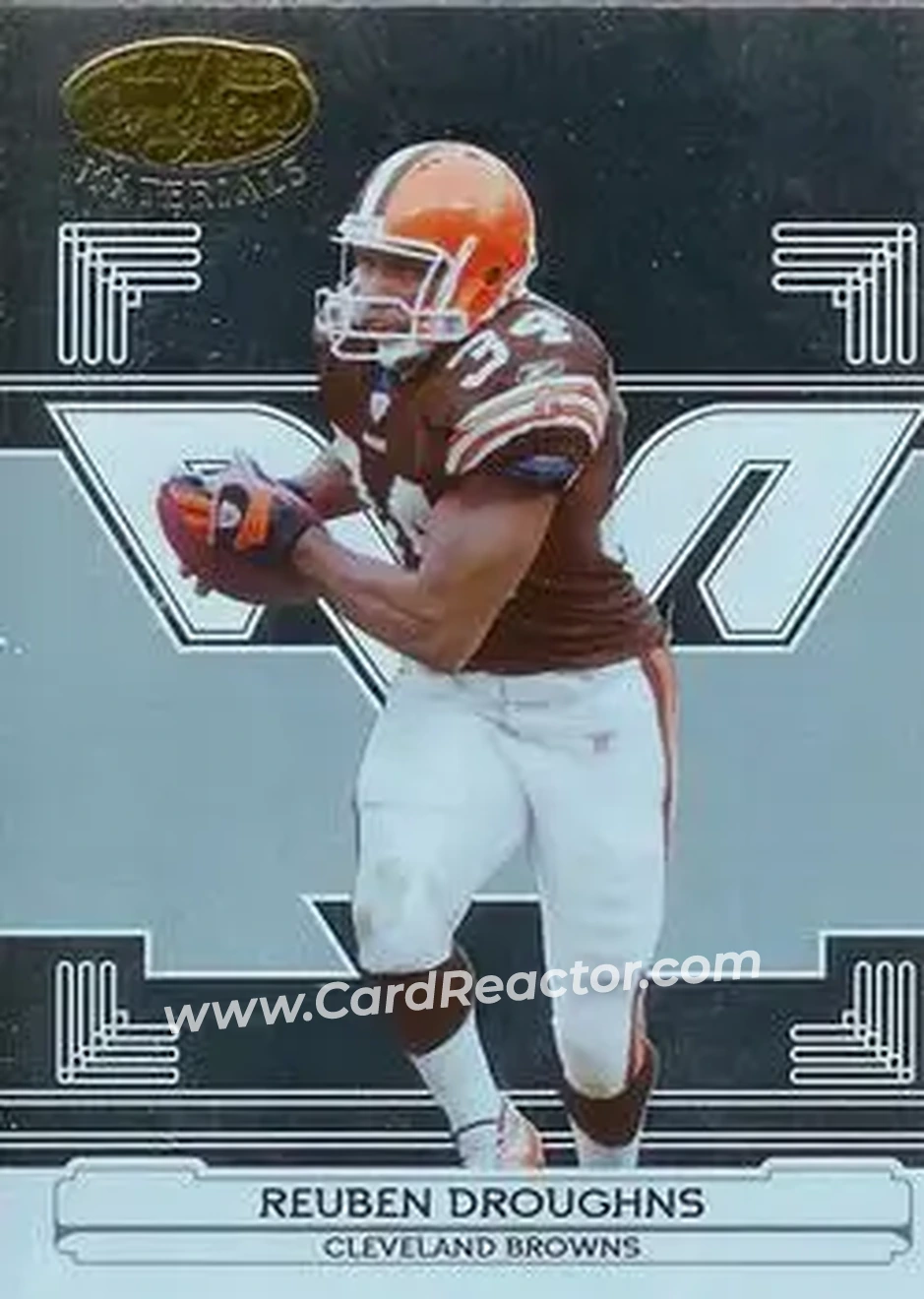 2006 Leaf Certified Materials #37 - Reuben Droughns - Cleveland Browns - Front 2006 Leaf Certified Materials #37 - Reuben Droughns - Cleveland Browns - Front