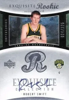 2004-05 Upper Deck Exquisite Collection #72 - Robert Swift - Seattle SuperSonics