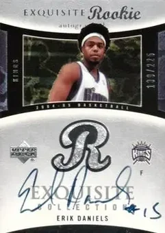 2004-05 Upper Deck Exquisite Collection #83 - Erik Daniels - Sacramento Kings