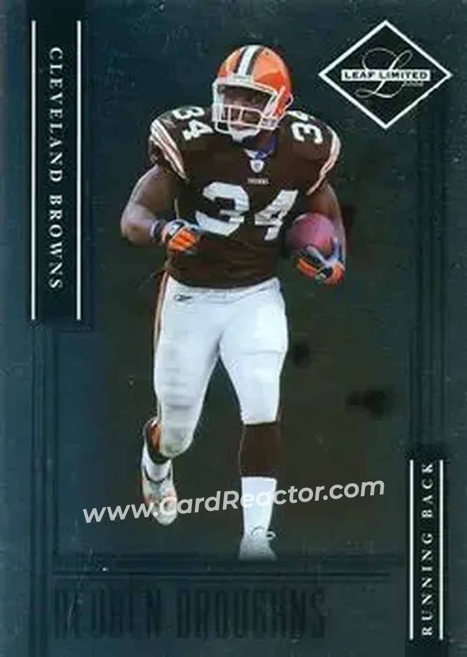 2006 Leaf Limited #20 - Reuben Droughns - Cleveland Browns - Front