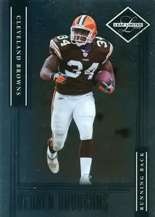 2006 Leaf Limited #20 - Reuben Droughns - Cleveland Browns