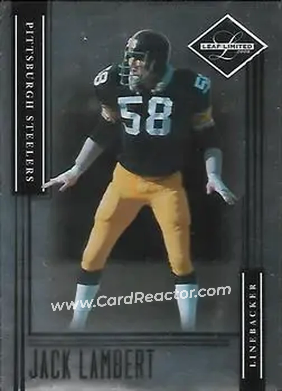 2006 Leaf Limited #123 - Jack Lambert - Pittsburgh Steelers - Front