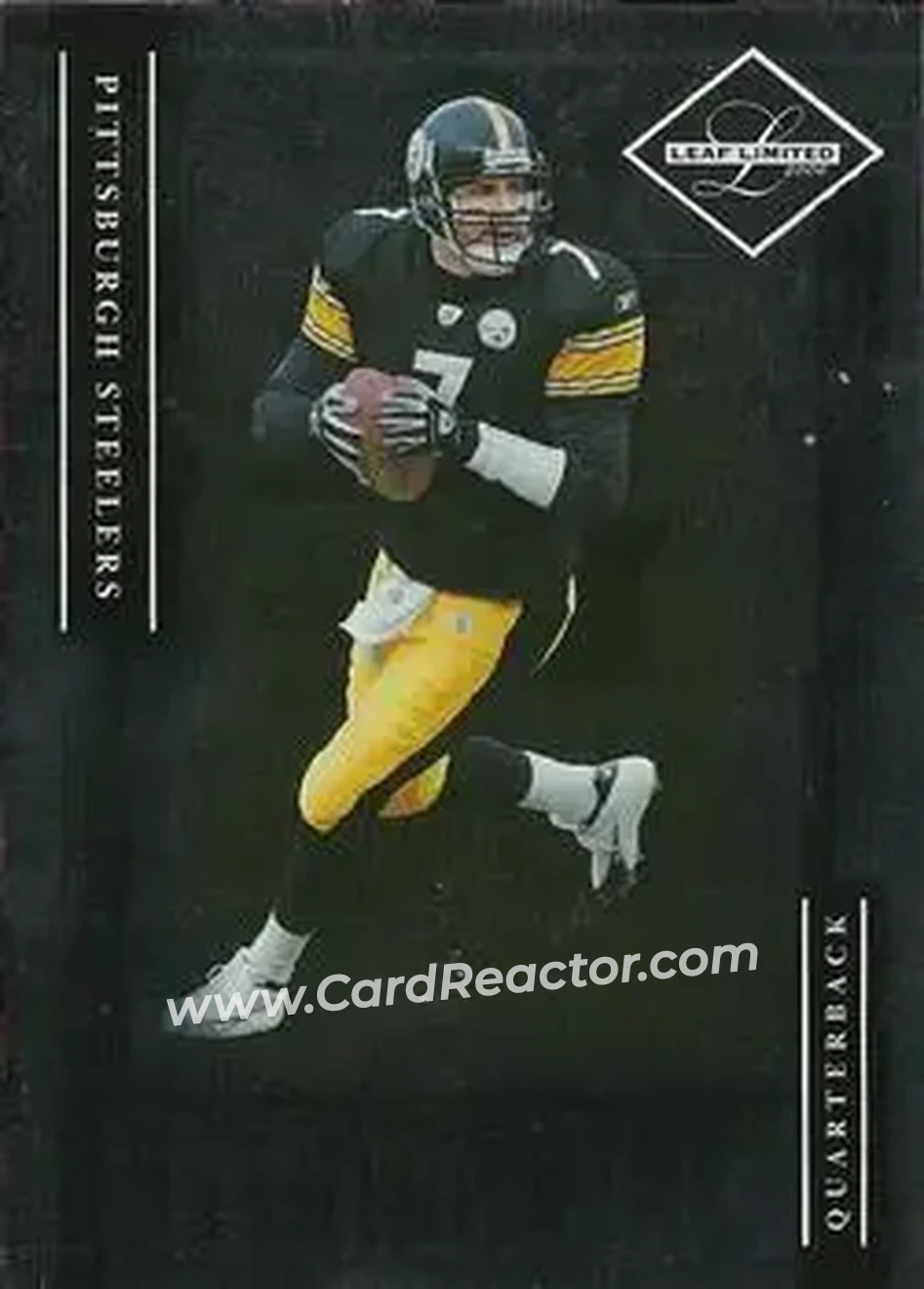 2006 Leaf Limited #105 - Ben Roethlisberger - Pittsburgh Steelers - Front