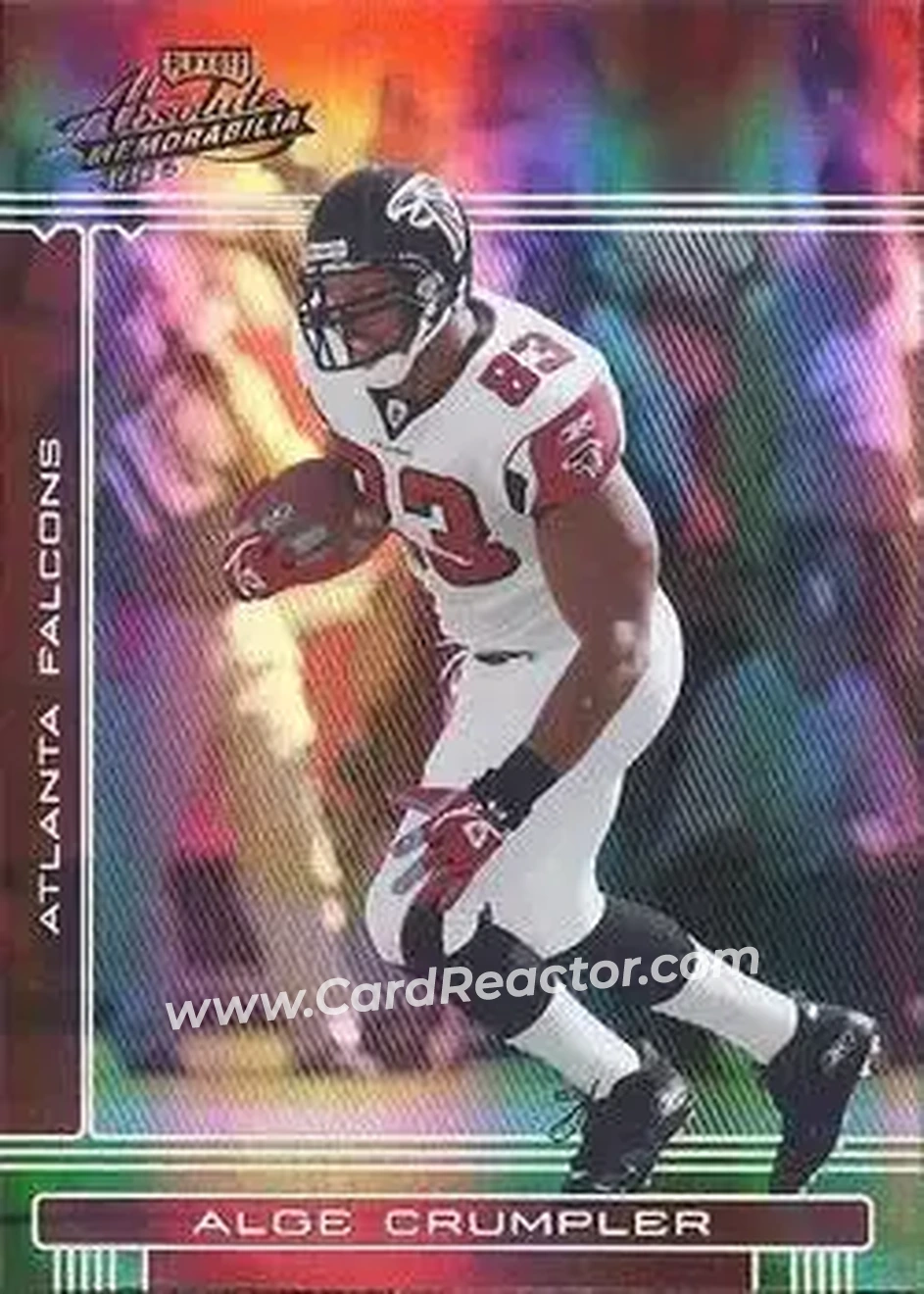 2006 Playoff Absolute Memorabilia #6 - Alge Crumpler - Atlanta Falcons - Front 2006 Playoff Absolute Memorabilia #6 - Alge Crumpler - Atlanta Falcons - Front