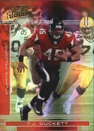 2006 Playoff Absolute Memorabilia #9 - T.J. Duckett - Atlanta Falcons