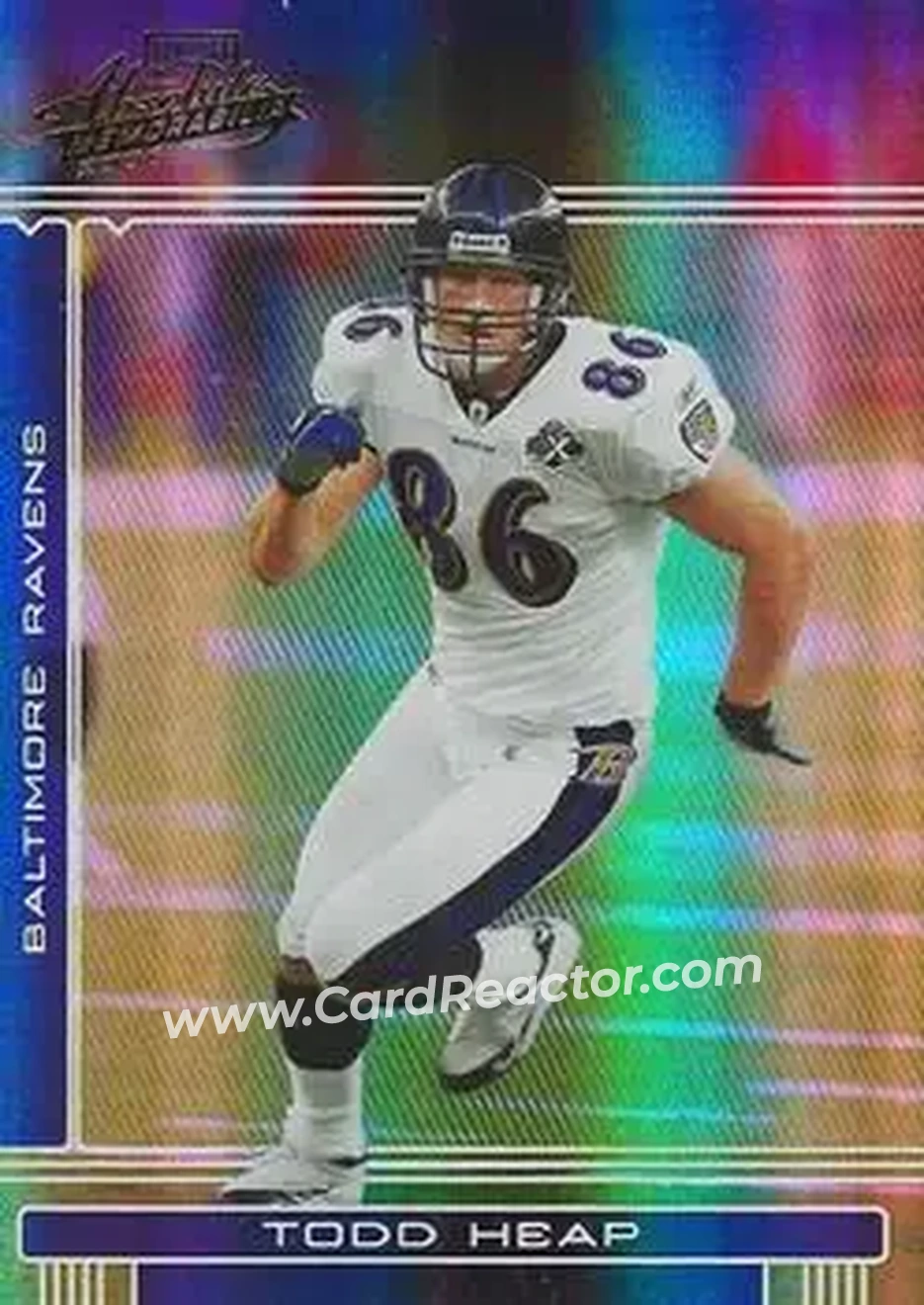 2006 Playoff Absolute Memorabilia #16 - Todd Heap - Baltimore Ravens - Front 2006 Playoff Absolute Memorabilia #16 - Todd Heap - Baltimore Ravens - Front