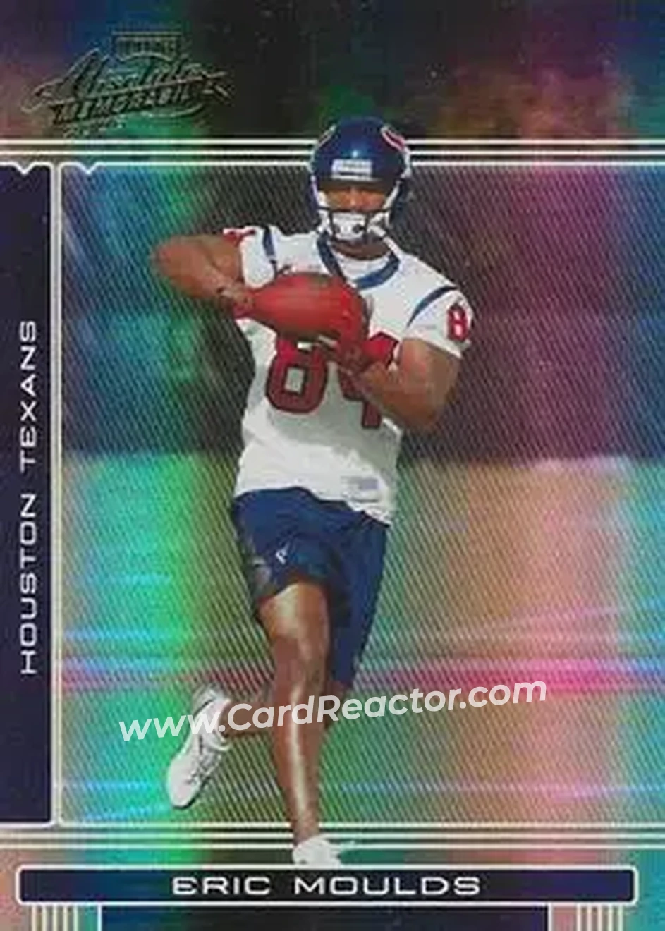 2006 Playoff Absolute Memorabilia #17 - Eric Moulds - Houston Texans - Front