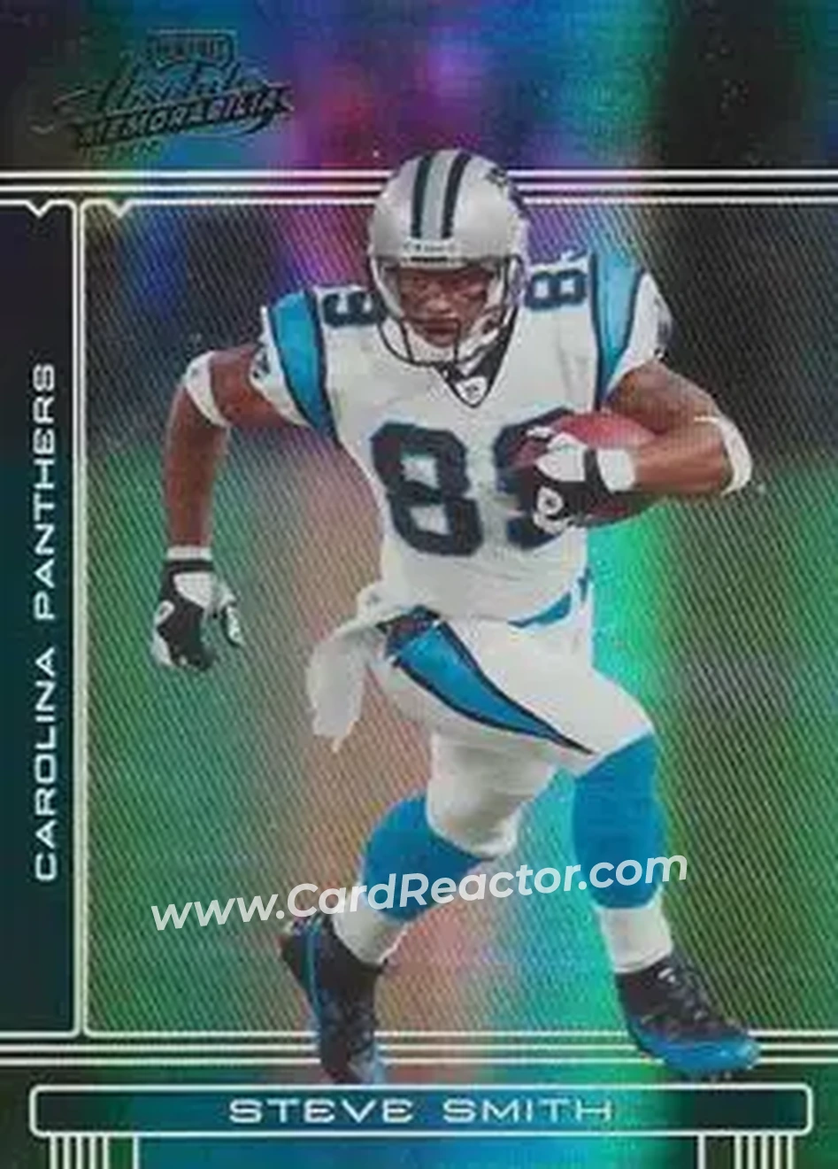 2006 Playoff Absolute Memorabilia #27 - Steve Smith Sr. - Carolina Panthers - Front 2006 Playoff Absolute Memorabilia #27 - Steve Smith Sr. - Carolina Panthers - Front