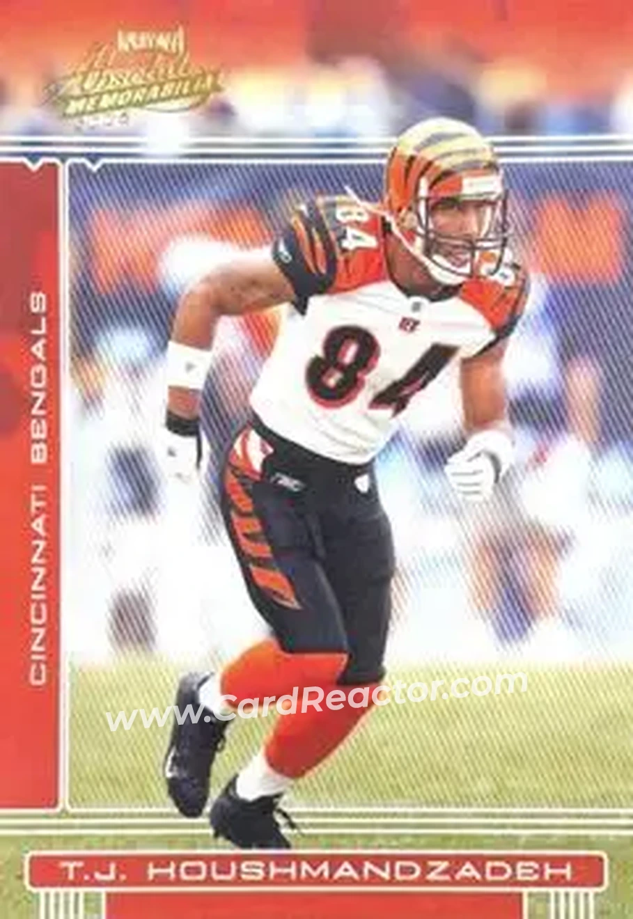 2006 Playoff Absolute Memorabilia #36 - T.J. Houshmandzadeh - Cincinnati Bengals - Front 2006 Playoff Absolute Memorabilia #36 - T.J. Houshmandzadeh - Cincinnati Bengals - Front