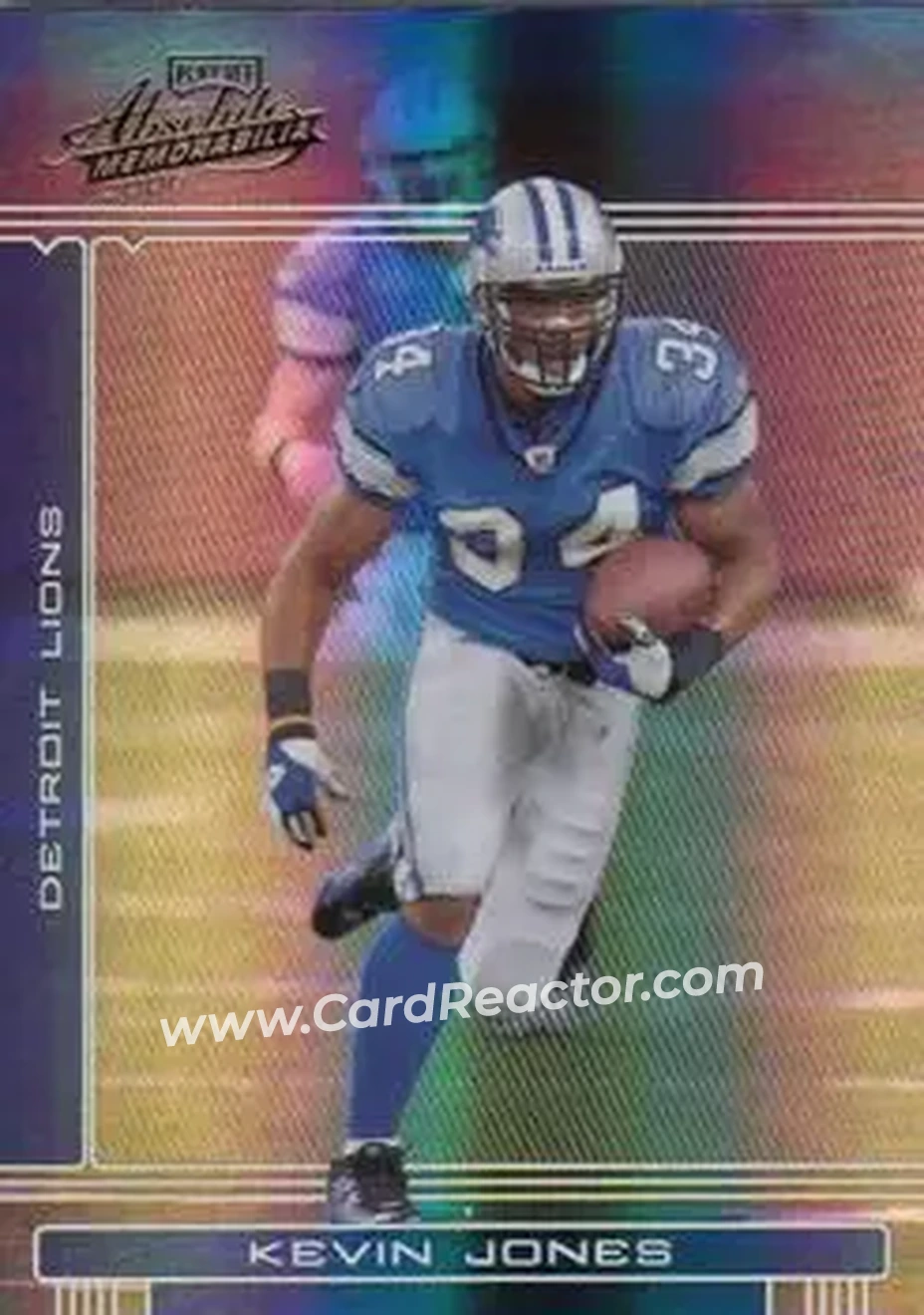 2006 Playoff Absolute Memorabilia #53 - Kevin Jones - Detroit Lions - Front 2006 Playoff Absolute Memorabilia #53 - Kevin Jones - Detroit Lions - Front