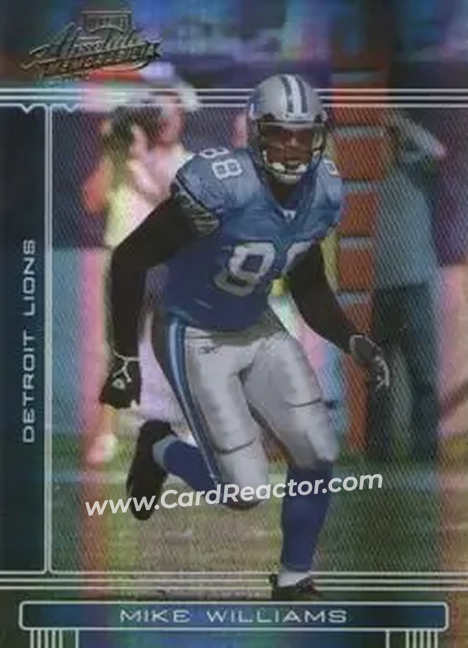 2006 Playoff Absolute Memorabilia #54 - Mike Williams - Detroit Lions - Front 2006 Playoff Absolute Memorabilia #54 - Mike Williams - Detroit Lions - Front