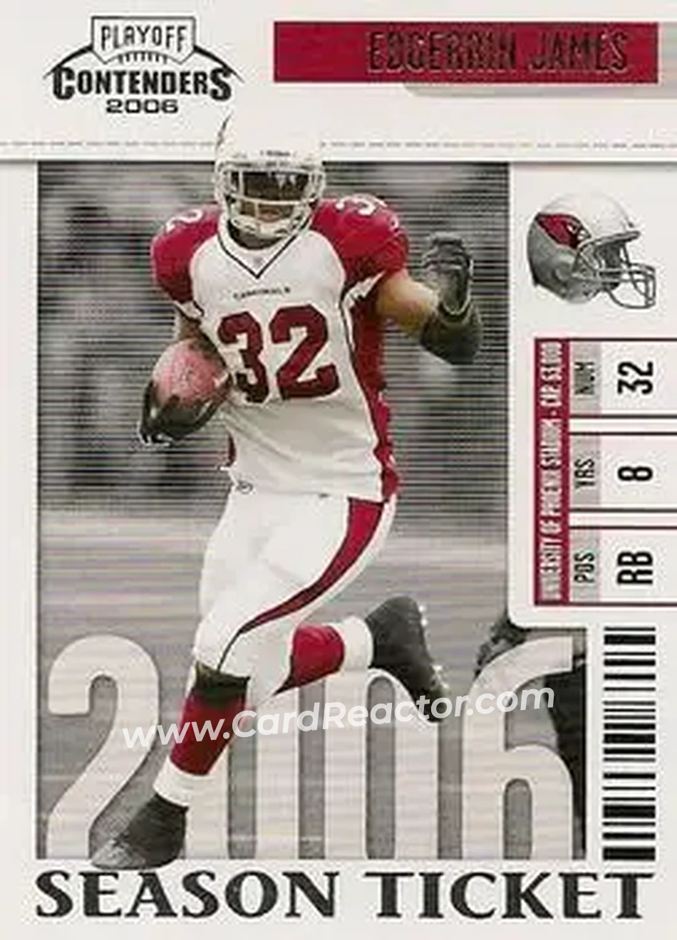 2006 Playoff Contenders #2 - Edgerrin James - Arizona Cardinals - Front