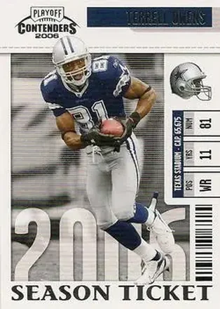 2006 Playoff Contenders #28 - Terrell Owens - Dallas Cowboys