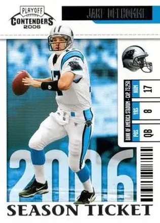 2006 Playoff Contenders #12 - Jake Delhomme - Carolina Panthers