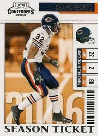 2006 Playoff Contenders #15 - Cedric Benson - Chicago Bears