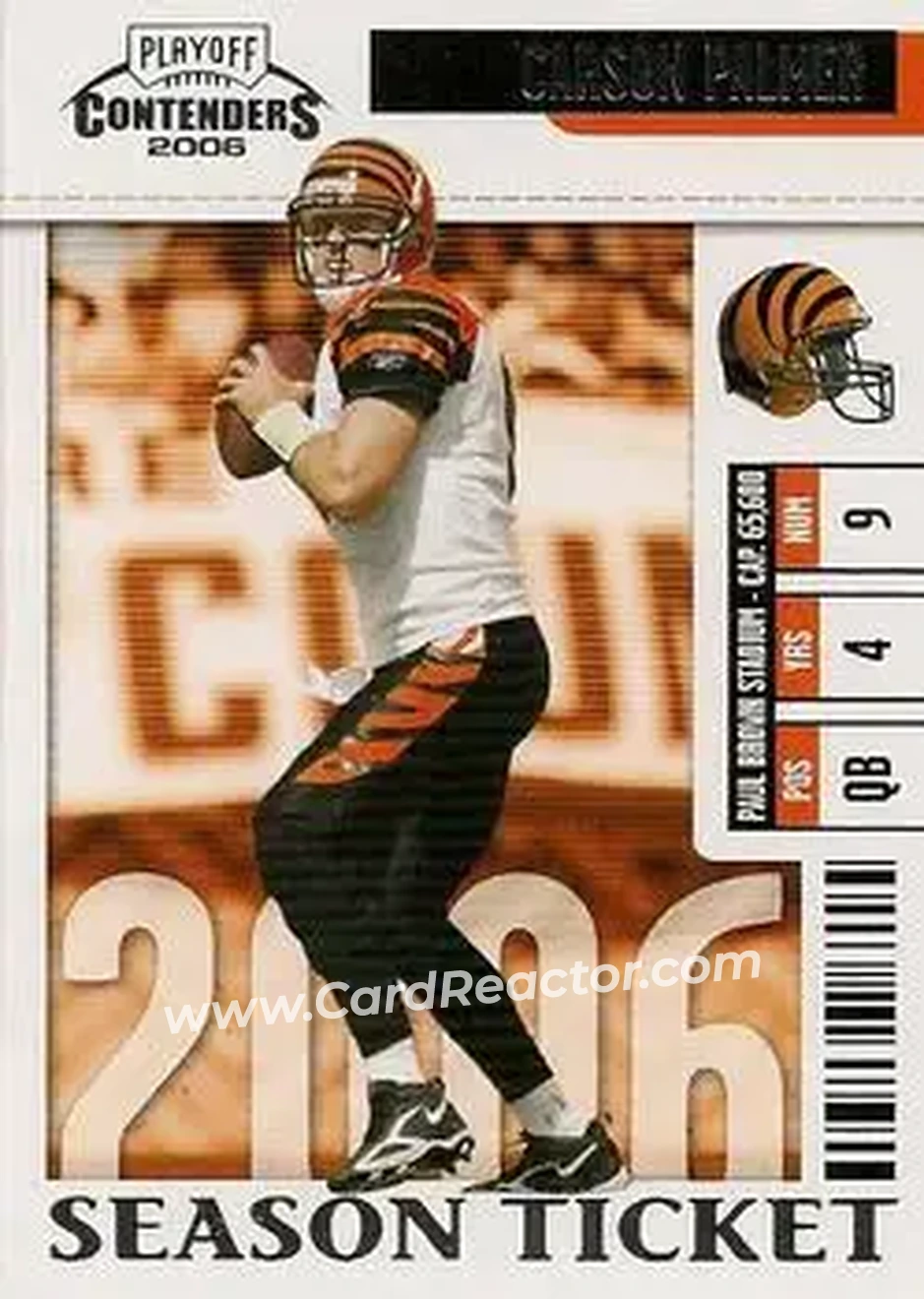 2006 Playoff Contenders #18 - Carson Palmer - Cincinnati Bengals - Front