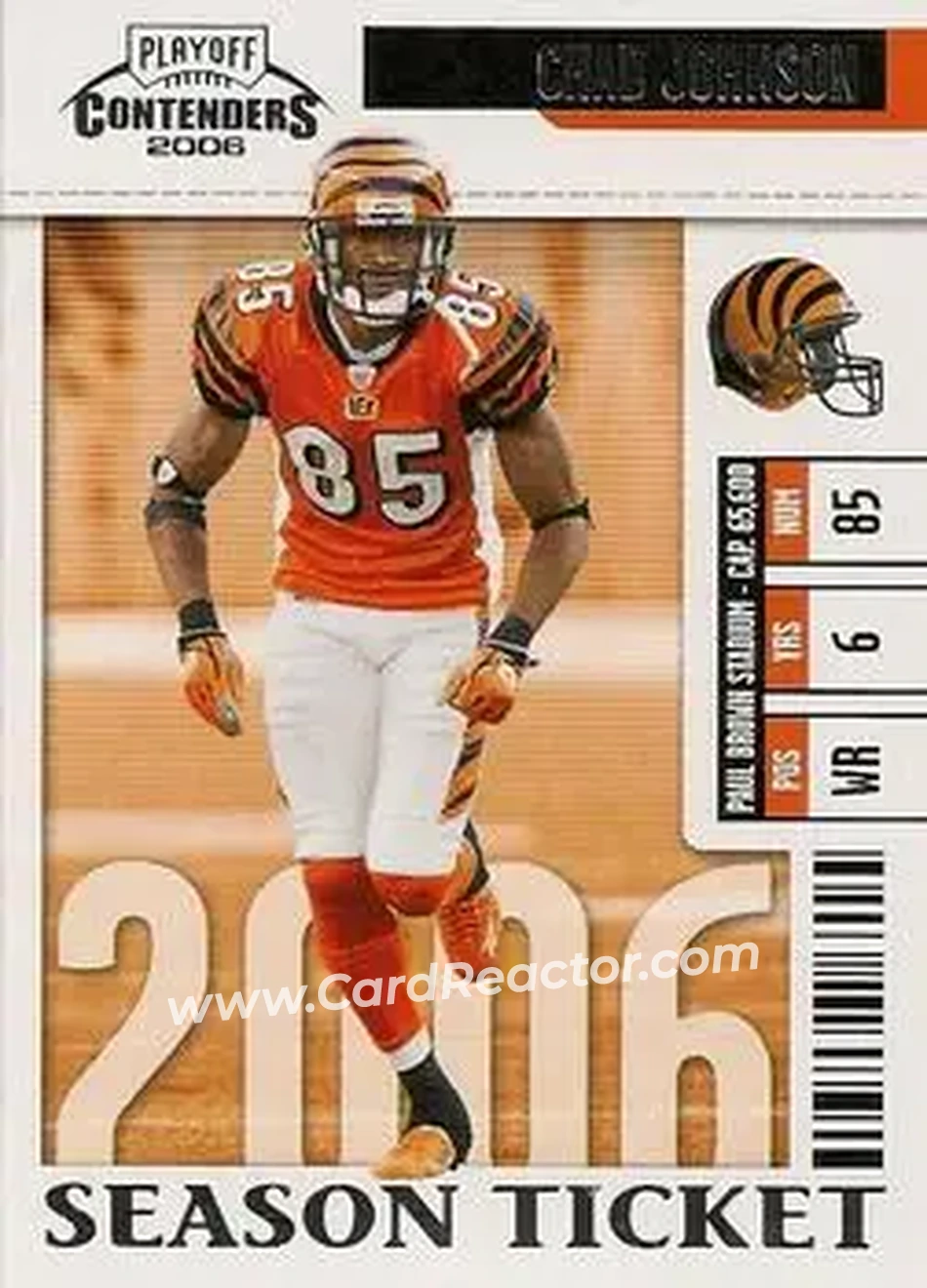 2006 Playoff Contenders #19 - Chad Ochocinco - Cincinnati Bengals - Front