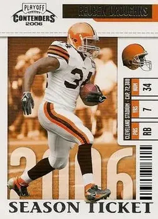 2006 Playoff Contenders #24 - Reuben Droughns - Cleveland Browns