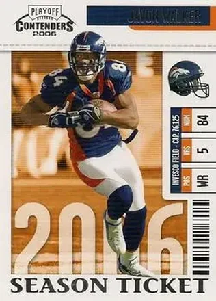 Javon Walker · 2006 Playoff Contenders #29
