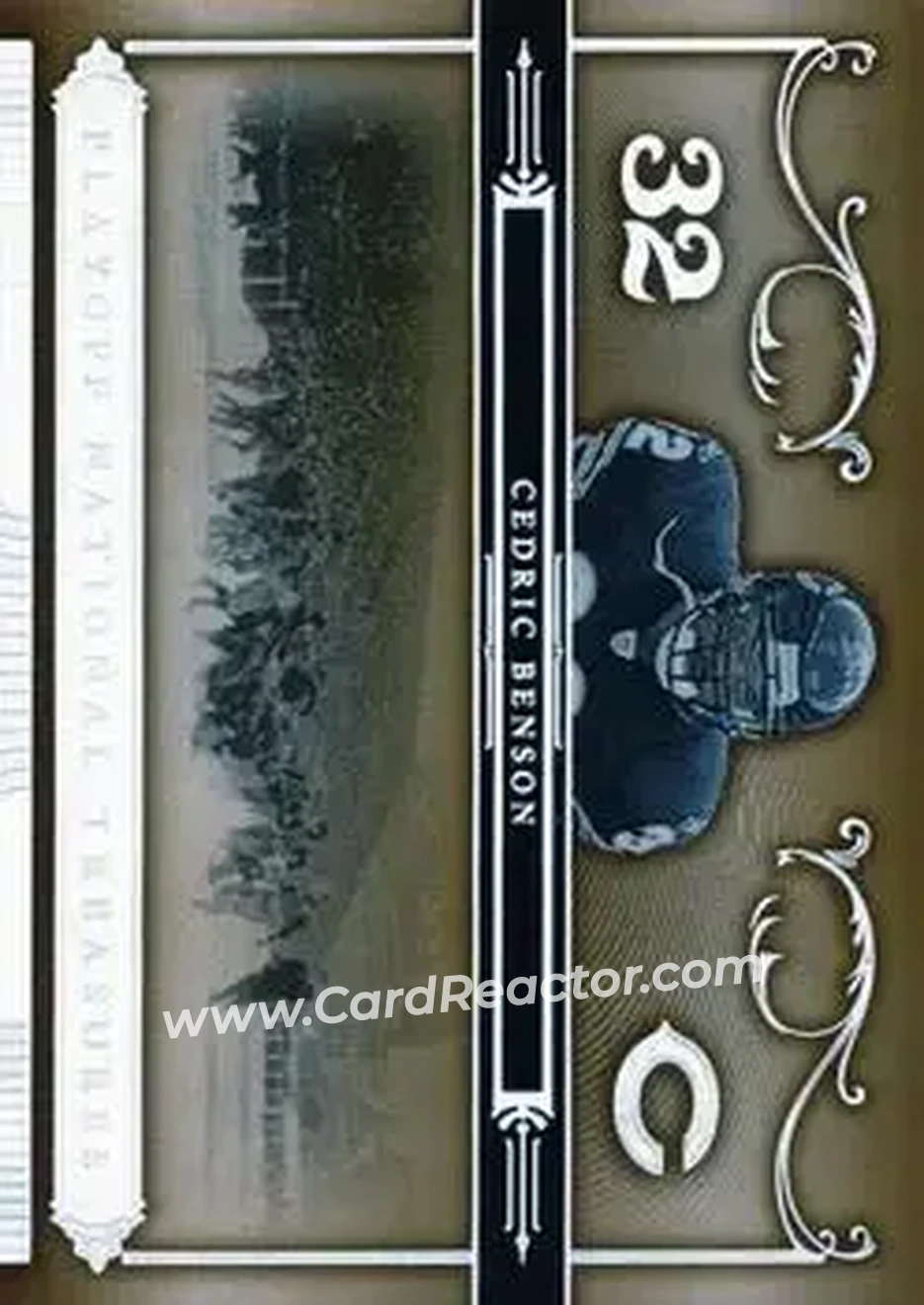 2006 Playoff National Treasures #4 - Cedric Benson - Chicago Bears - Front