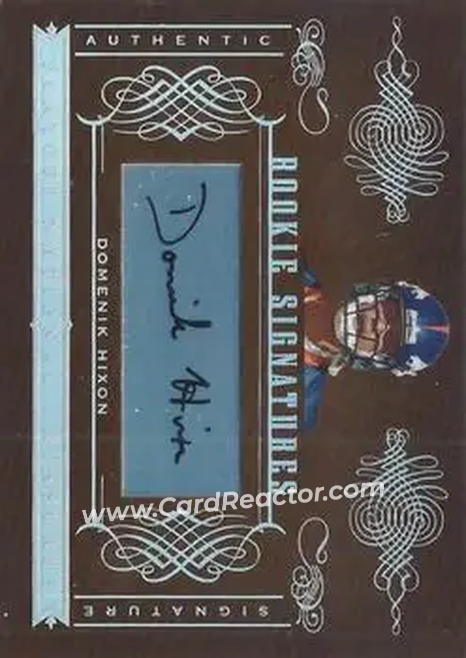 2006 Playoff National Treasures #162 - Domenik Hixon - Denver Broncos - Front