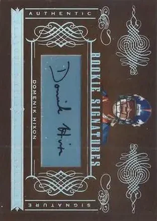 Domenik Hixon · 2006 Playoff National Treasures #162