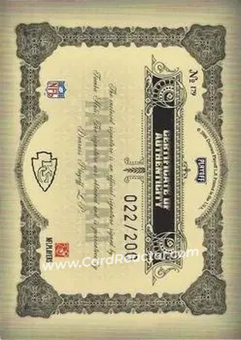 2006 Playoff National Treasures #179 - Tamba Hali - Kansas City Chiefs - Back