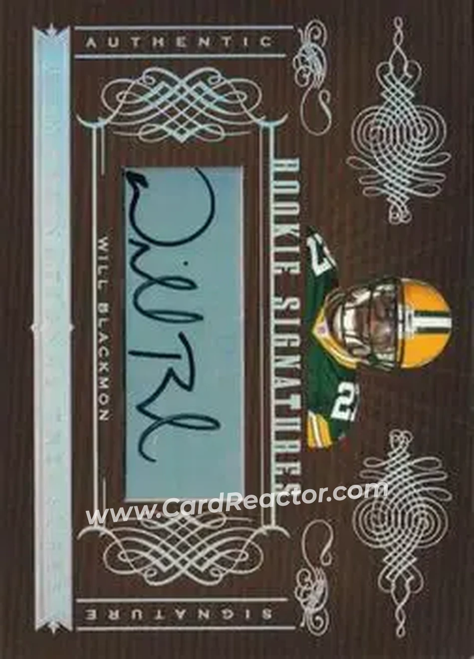2006 Playoff National Treasures #181 - Will Blackmon - Green Bay Packers - Front 2006 Playoff National Treasures #181 - Will Blackmon - Green Bay Packers - Front