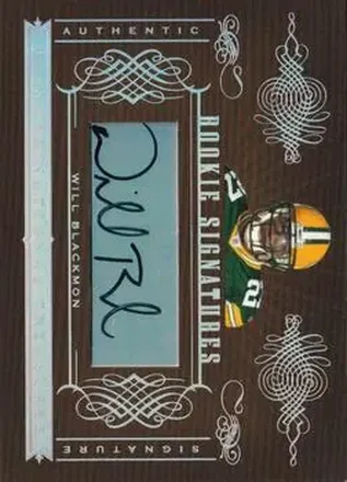 Will Blackmon · 2006 Playoff National Treasures #181