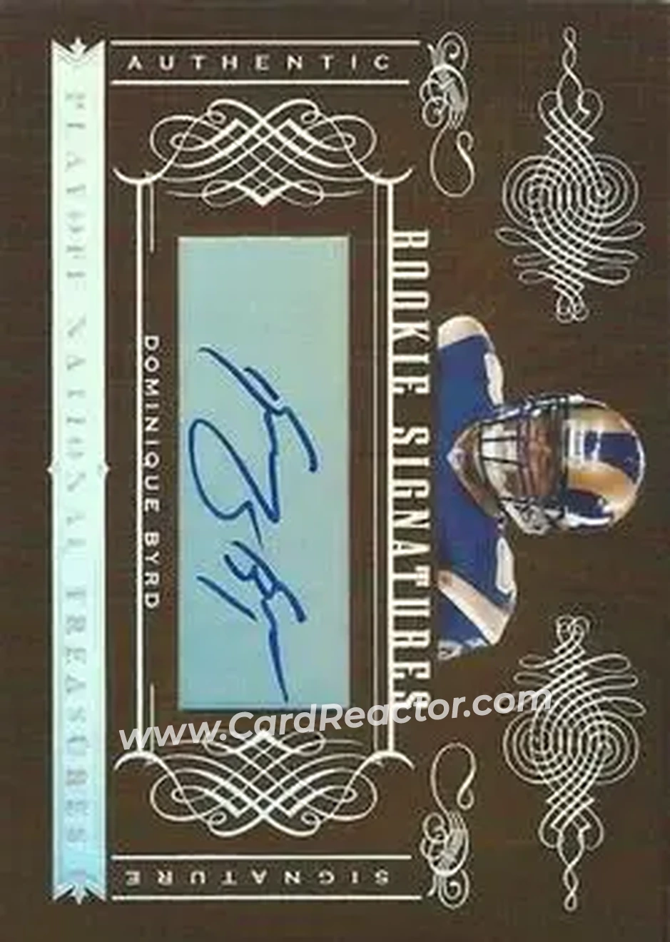 2006 Playoff National Treasures #183 - Dominique Byrd - St. Louis Rams - Front