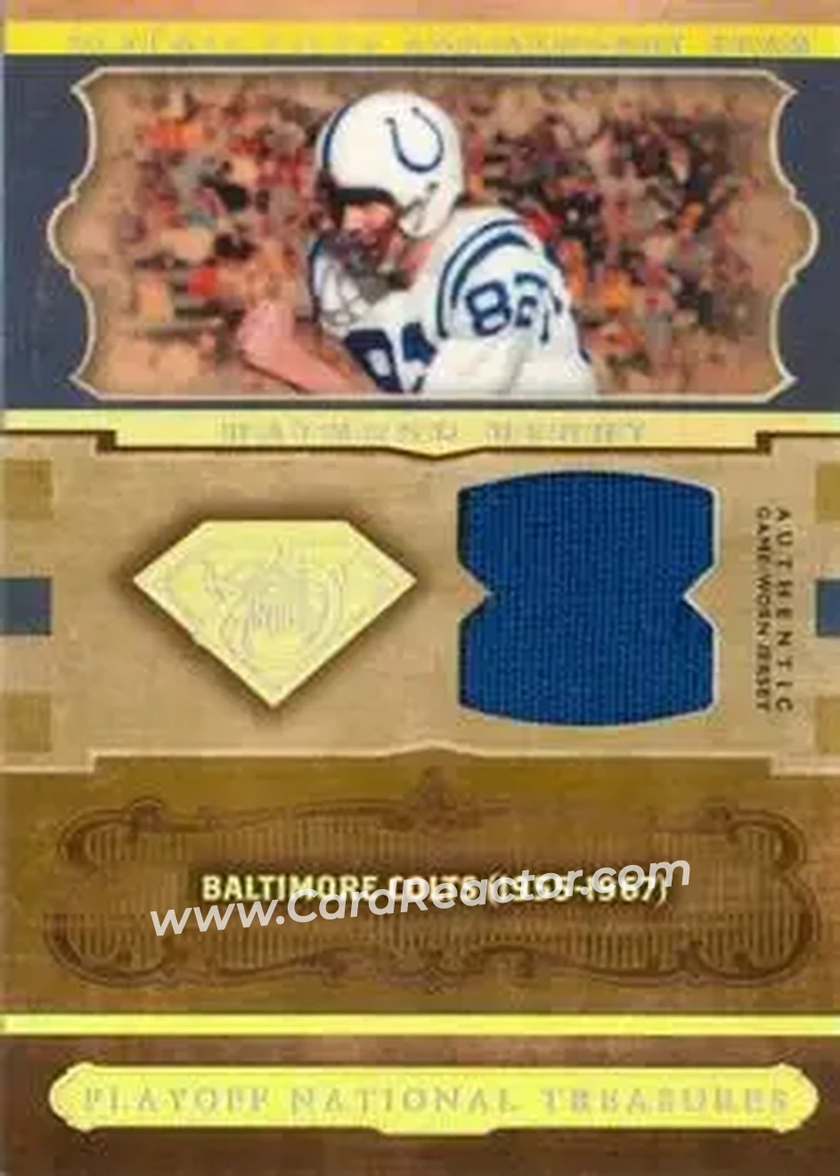 2006 Playoff National Treasures - 75th Anniversary Team Materials #NFL75-RB - Raymond Berry - Baltimore Colts - Front