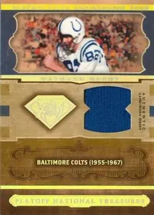 Raymond Berry · 2006 Playoff National Treasures #NFL75-RB · 75th Anniversary Team Materials